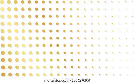 Golden Halftone Gradient Mesh Transparent Background Premium Vector Image Filter Overlay Effect