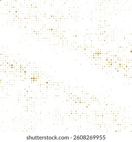 Golden halftone pattern on white background