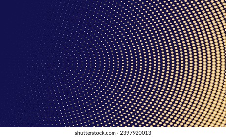 Golden halftone vortex background wallpaper with gradient style