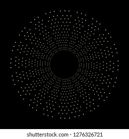 Golden halo circle, angel and saints ring design element. Sign of saints represented as nimbus, aureole or glory and gloriole. Tattoo reference. Vector.