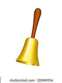 Golden hand bell
