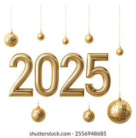 Golden Happy New Year 2025