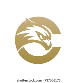 Golden Hawk Initial C Vector Logo