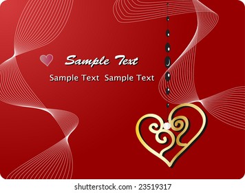 golden heart background