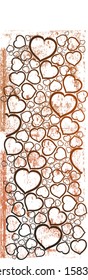 Golden Hearts background