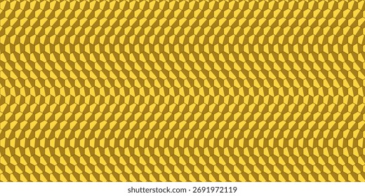 Goldenes Hexagon Würfel Muster 3D geometrischen Hintergrund Design