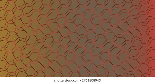 Golden hexagon structure blending technology and elegance. Luxurious honeycomb design. Abstract hexagonal with glowing nodes. Elegant honeycomb pattern featuring luminous points and highend themes