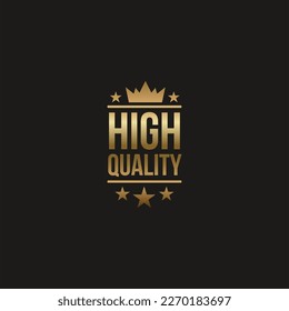 Golden High quality premium Badge