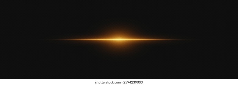 Golden highlights of light, horizontal line of glare.	
