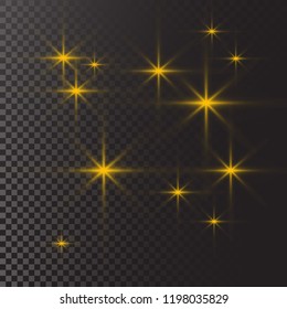 Golden highlights, vector