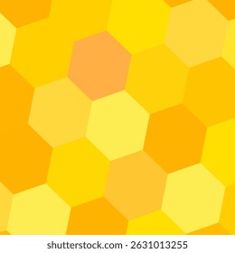 Golden Honeycomb ou padrão de design geométrico sem costura feito de hexágonos. Pode ser usado para tecido, cortina, papel de parede, fundo, envoltório de presente, telhas, laminados interior, tampa etc.