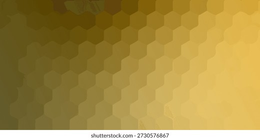 goldener Wabenverlauf-Hintergrund mit hexagonalem Muster für abstraktes Luxus-Design, Tapete
