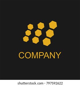 Golden Honeycomb Logo 