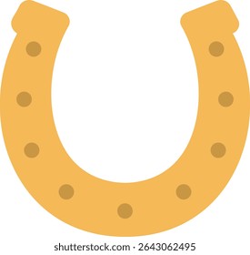 Golden Horseshoe Icon vector design.
Lucky Horseshoe Symbol isolated.
Horseshoe Charm Flat Style Illustration.
Transparent background.