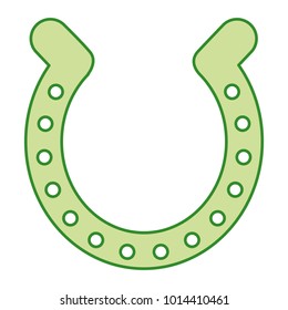 golden horseshoe luck good icon