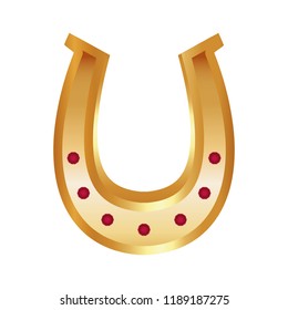 golden horseshoe luck symbol
