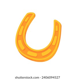 Golden Horseshoe Lucky Amulet Good Luck at St. Patrick's Festival