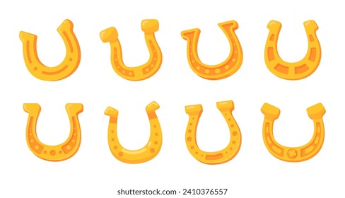 Golden Horseshoe Lucky Amulet Good Luck at St. Patrick's Festival