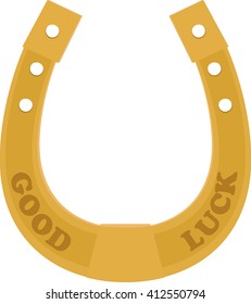 Golden Horseshoe traditional good luck charm