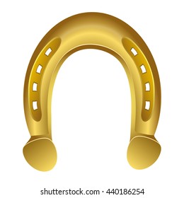 Golden Horseshoe. Vector Illustration