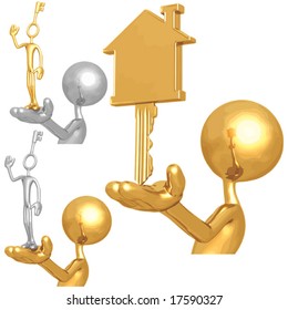 Golden House Key And Key Employee