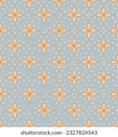 
golden hue floral seamless pattern
