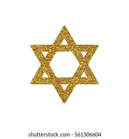 Golden image of the star of David