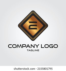 Golden Initial Letter E Luxury Logo Icon, Vintage Gold Letter Logo Design