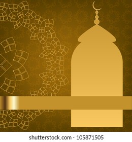 Golden Islamic Design. Jpeg Version Also Available In Gallery.