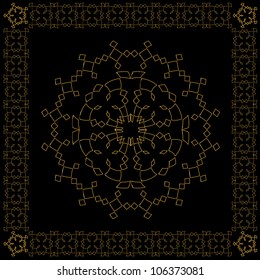 Golden Islamic Design. Jpeg Version Also Available In Gallery.