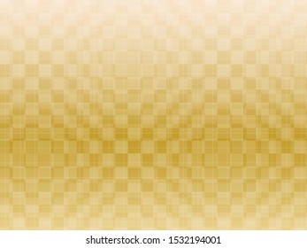 Golden Japanese pattern background image