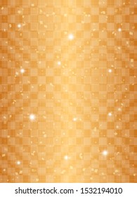 Golden Japanese pattern background image