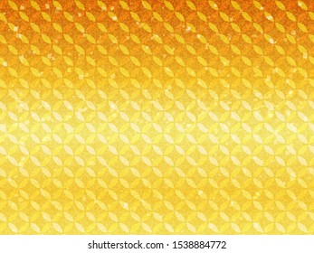 Golden Japanese pattern background image