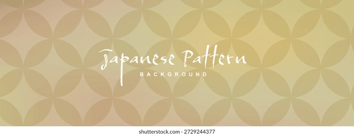 Material de fondo de patrón japonés dorado