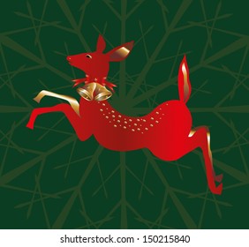 golden Jingle bells vector art