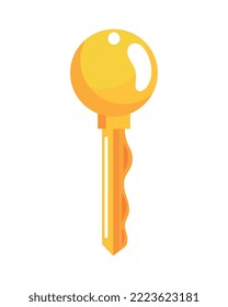 golden key door security icon
