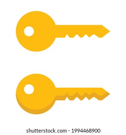 icono de clave dorada para aplicaciones y sitios web