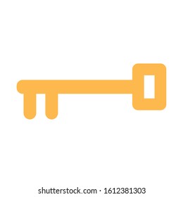 golden key on white background vector illustration design