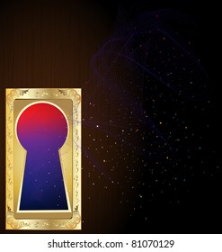 golden keyhole