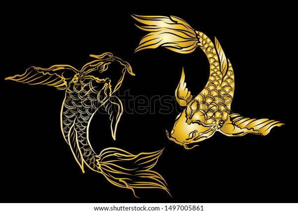 gold koi fish