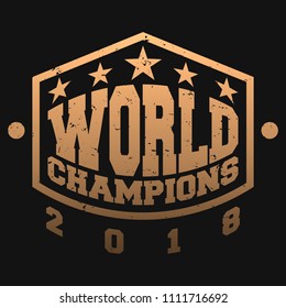 Golden label concept. Vector illustration design for t-shirt and printing.
