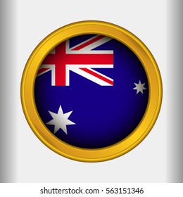 Golden Label Flag of Australia