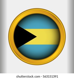 Golden Label Flag of Bahamas