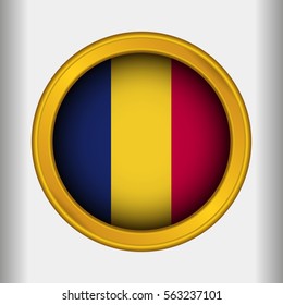 Golden Label Flag of Chad