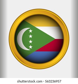 Golden Label Flag of Comoros