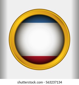 Golden Label Flag of Crimea