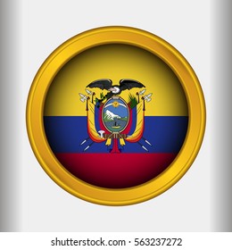 Golden Label Flag of Ecuador