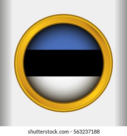 Golden Label Flag of Estonia