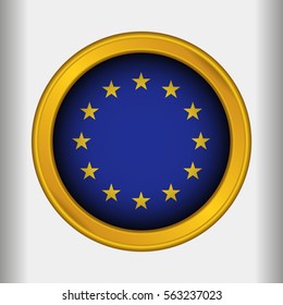 Golden Label Flag of European Union