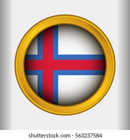 Golden Label Flag of Faroe Islands